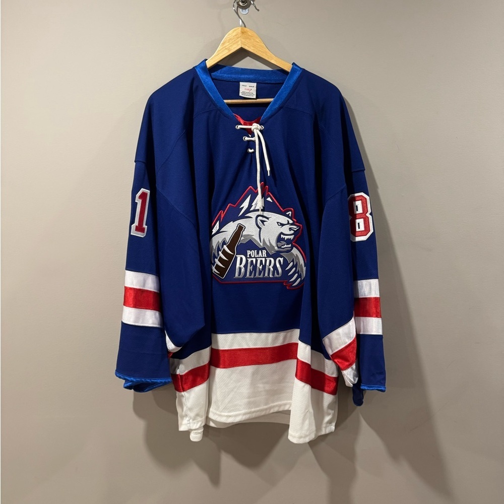 Blue and White Men's Jersey